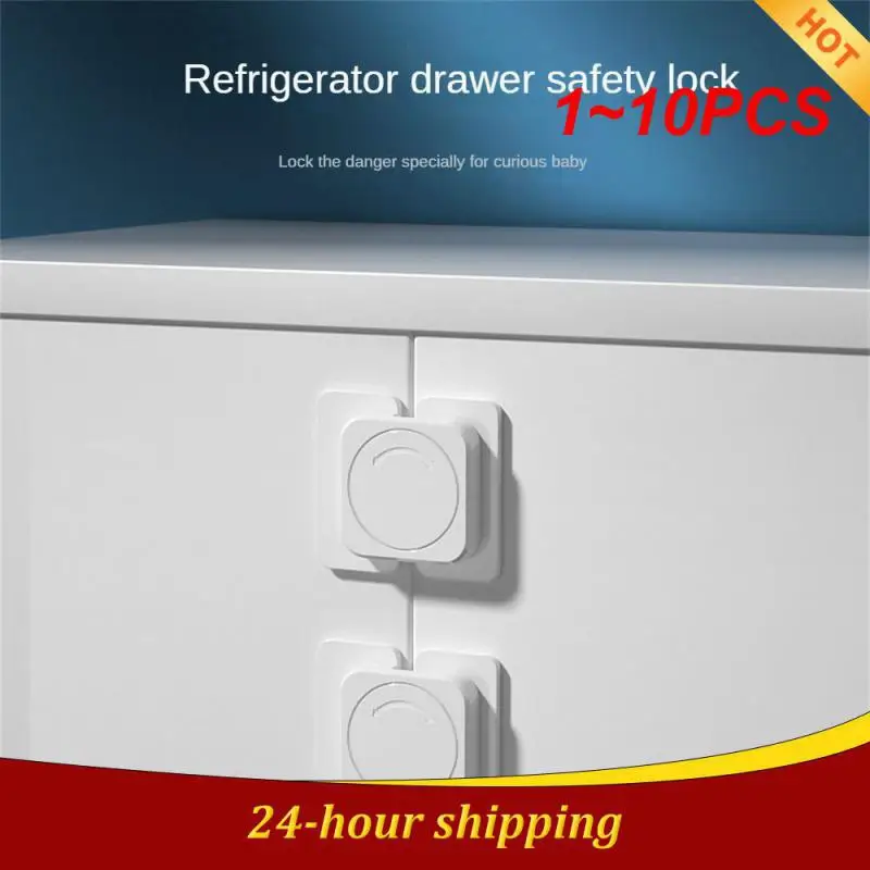 

1~10PCS Children Safety Locks Refrigerator Door Lock Multi-function Baby Anti-Pinching Hand Home Cabinet Door Drawer Security