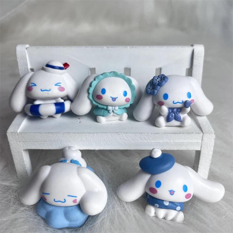 

Фигурка аниме Cinnamoroll Gasha, кавайные фигурки Sanrio, ПВХ Игрушечная модель, ручная работа, аниме-куклы, искусственные подарки для детей