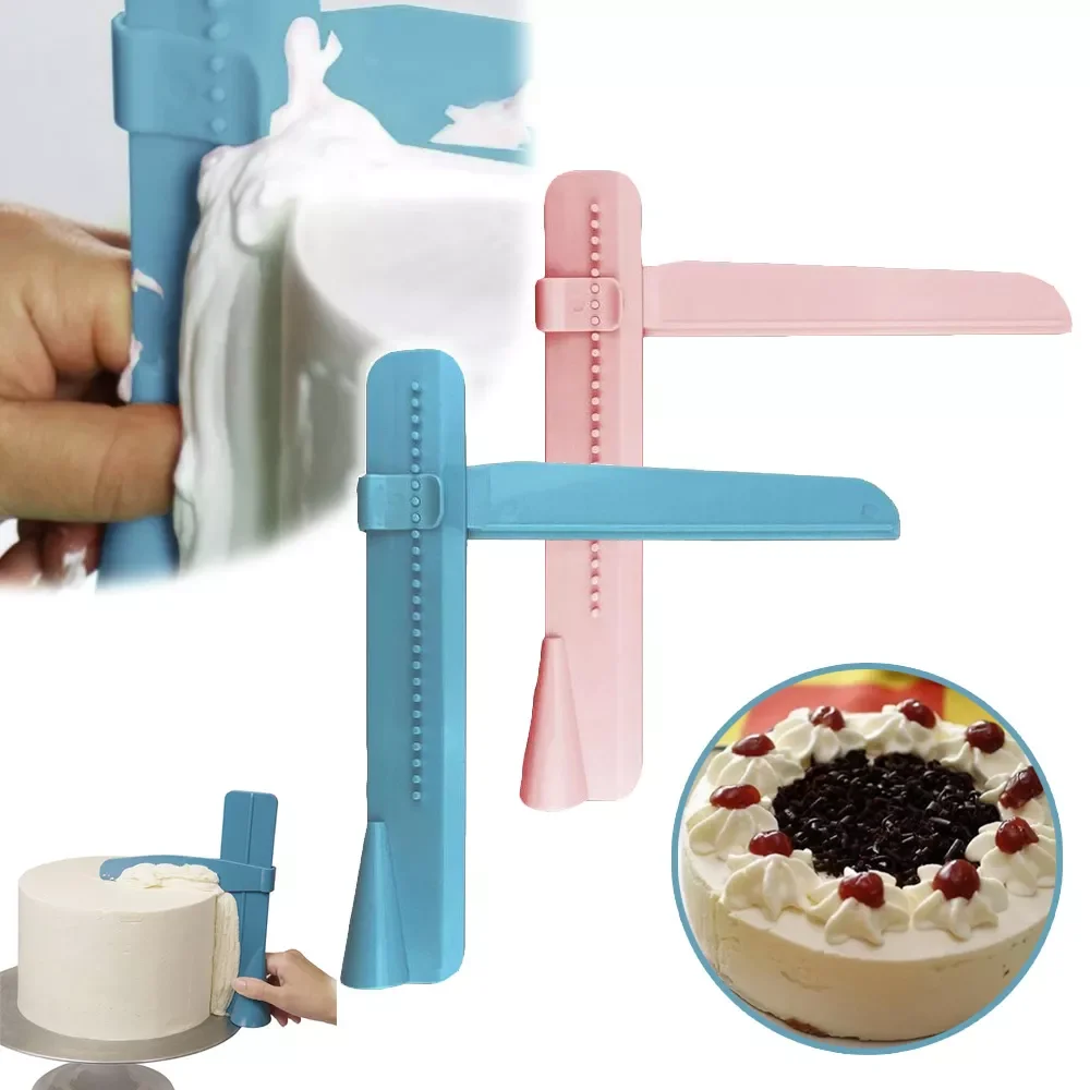 

1Pc Adjustable Cake Scraper Fondant Spatulas Cream Cake Edge Smoother Cake Decorating Tools DIY Bakeware Kitchen Accessories