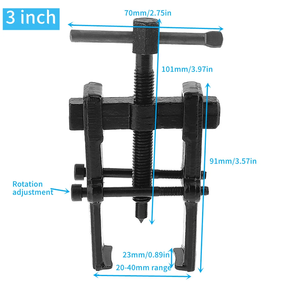 

2/3/4/6/8 дюймов из углеродистой стали, съемник с двумя когтями, отдельное подъемное устройство, тяга, усиленный съемник подшипников, экстрактор, инструмент для автоматического удаления