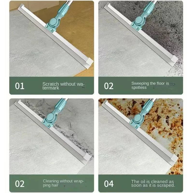 

Toilet Bathroom Magic Broom Toilet Wiper Sweeping Silicone Artifact Ground Scraping Floor Cleaning Household Mop