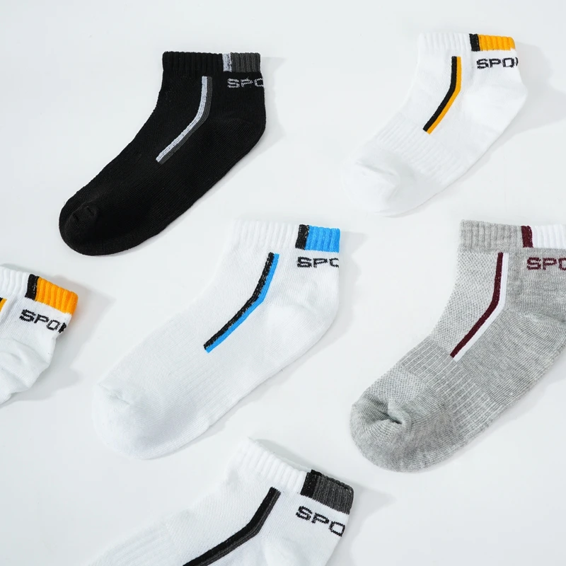 

10 Pairs/Lot Men Socks Mesh Breathable Short Casual Summer Breathable Comfortable Cotton Stripe Sports Ankle Low Tube Man Socks