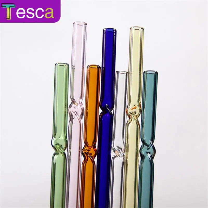 

Curved Stirring Rod Glass High Borosilicate Straw Transparent Glass Straw Beverage Accessories