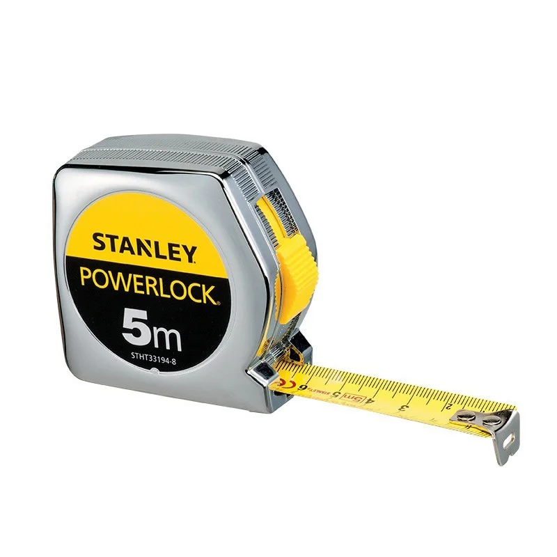 

Метрическая английская рулетка STANLEY, измерительная лента POWERLOCK Easy Hook, стальная рулетка, 3 м, 5 м, 8 м, четкое считывание, высокая точность