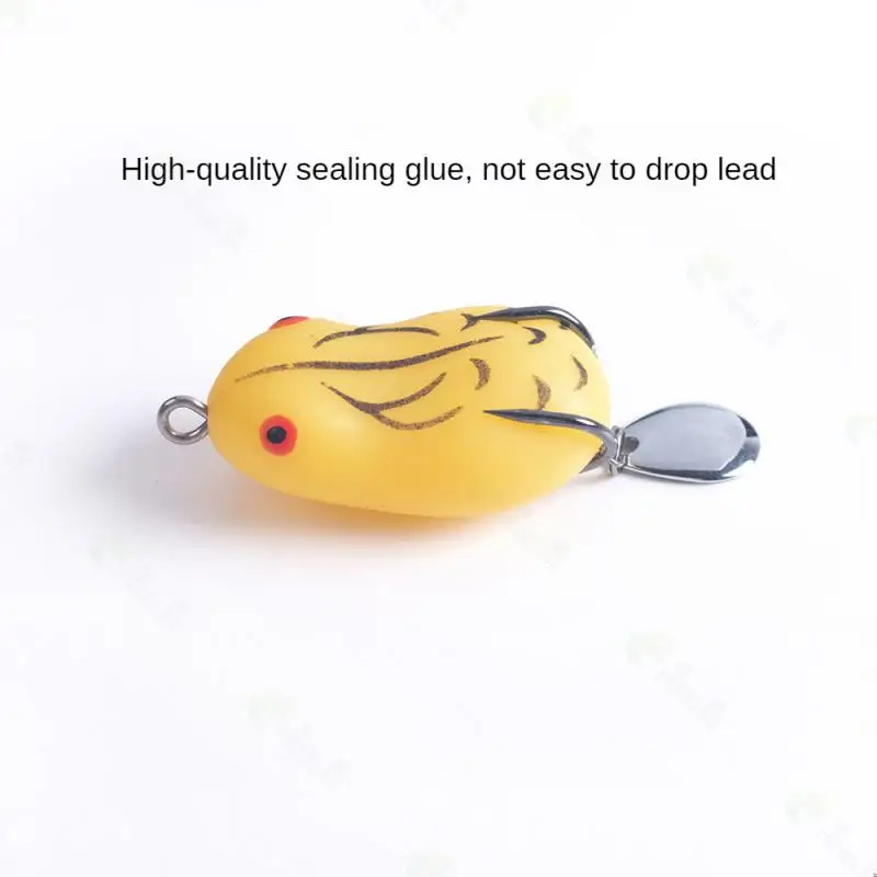 

Luya Bait Silicone Luya Sequins Thunder Frog Double Hook Soft Bait Egg Frog Fishing Gear Artificial Bait 6 Color Fishing Lures