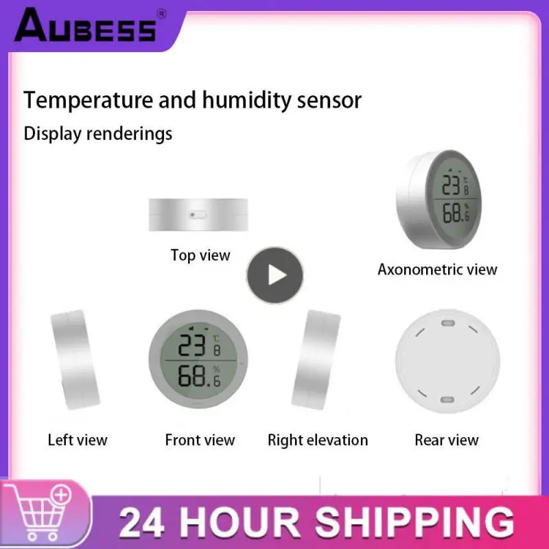 

1/2/3PCS Tuya Smart WIFI/Zigbee Temperature Humidity Sensor Hygrometer With Thermometer Digital Monitor Smart Home With 1M
