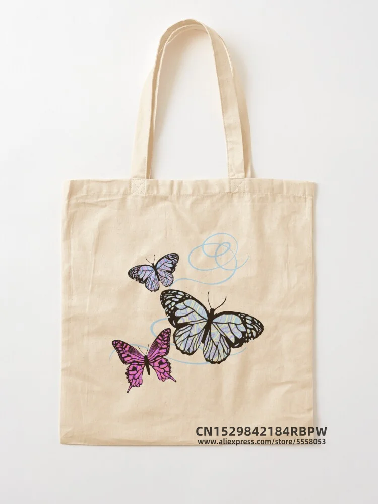 Сумка-тоут с крыльями бабочки Женская Экологически чистая многоразовая Сумочка