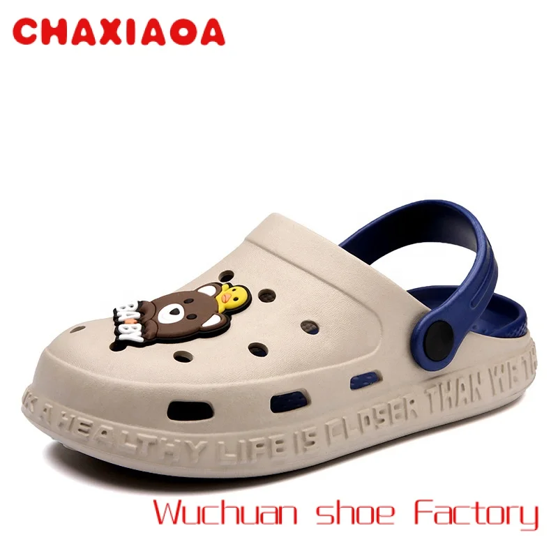 

Summer Baby Platform Clog Charms Sandals Outside Light Anti-skid Soft Bottom Boy Girl Child Beach Shoes
