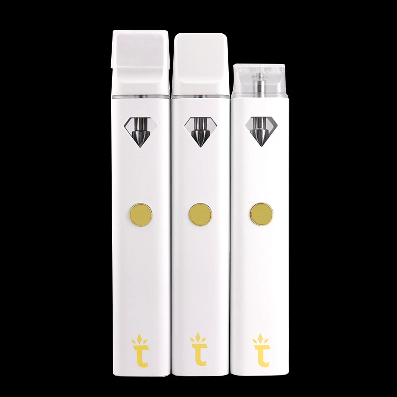 

10pcs E Cigarettes Torch Diamond Rechargeable Vape Pen 2ml Ceramic Coil 280mAh Battery Micro USB Kits For Thick Oil Cartridges
