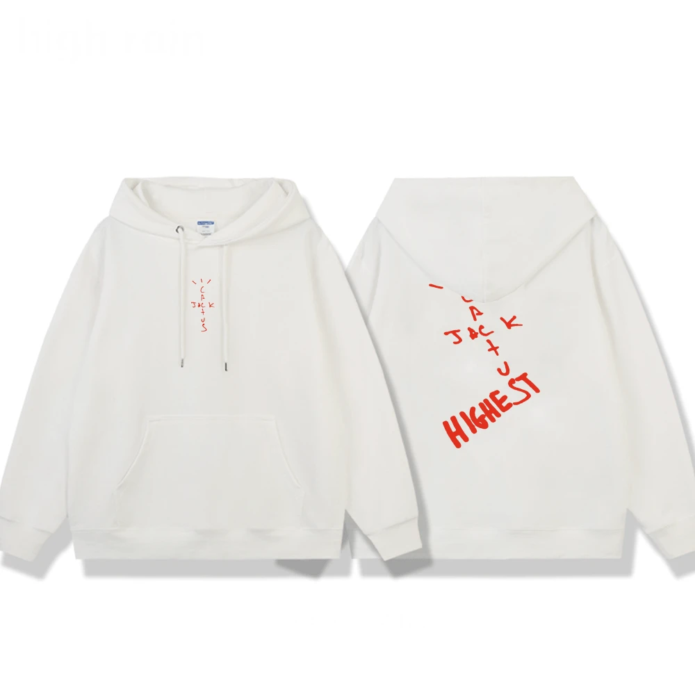

Hot Cactus Jack Hoodie Trendy Hip Hop Sweatshirt LOOK MOM I CAN FLY Travis Scott Logo Printed Pullover Men Women Spring Hoodies