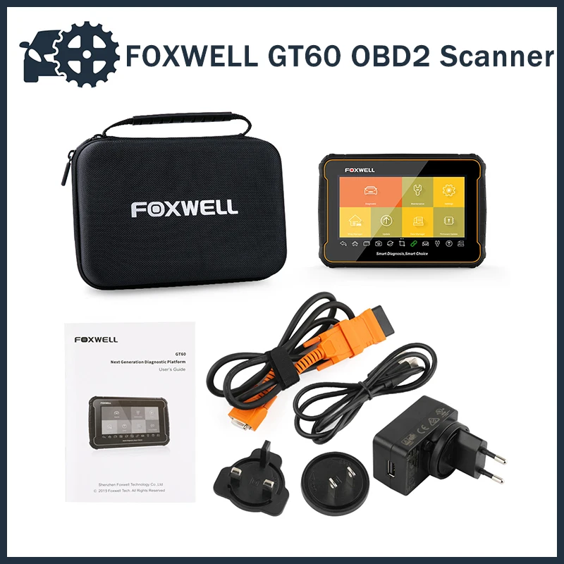 Автомобильный диагностический сканер FOXWELL GT60 OBD2, инструмент для полной диагностики автомобиля, SAS DPF ABS TPMS, поддержка нескольких языков, OBD 2 OBDII