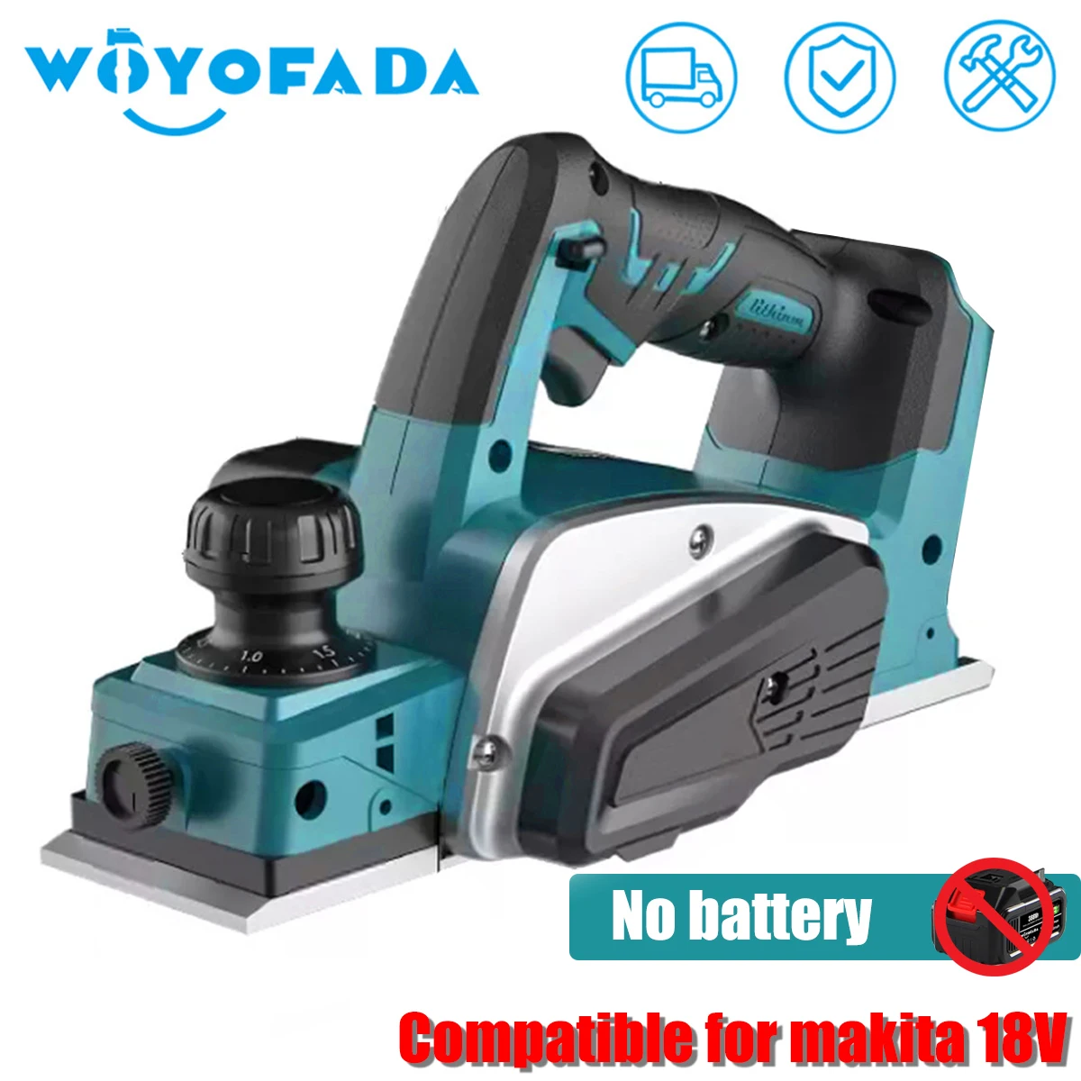 

Электрический строгальный станок по дереву, беспроводной Электрический строгальный станок по дереву для гравировки и шлифовки по дереву, для батареи Makita 18 в