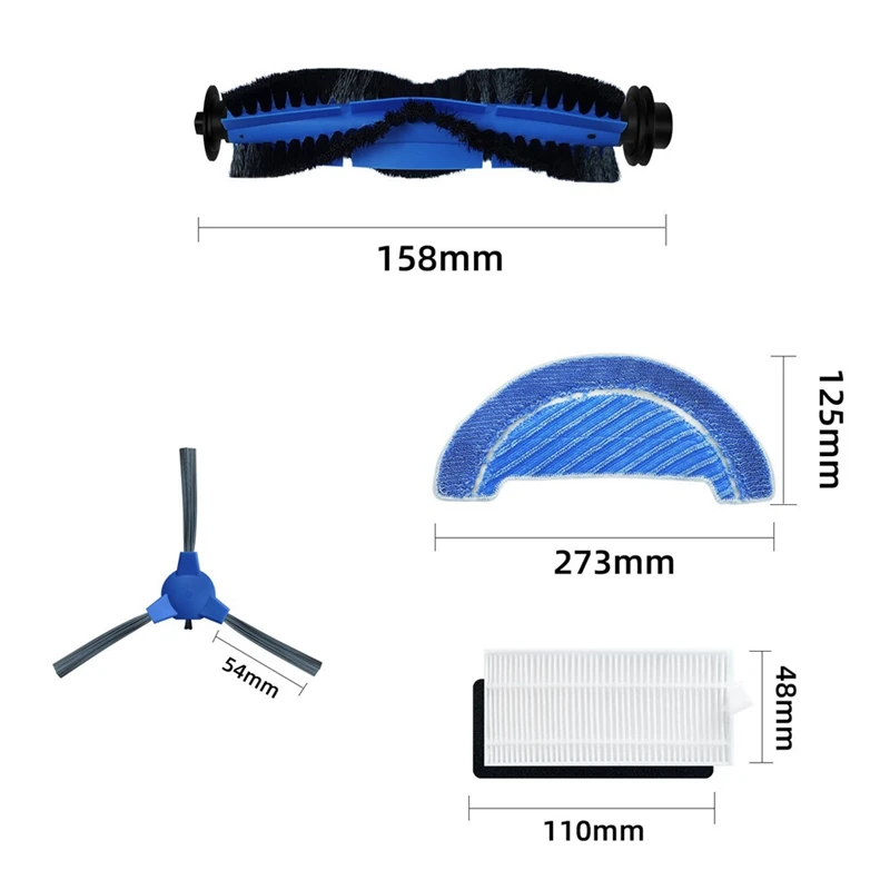 

Hepa Filter Main Side Brush Mop Cloths For Cecotec Conga 1090 1790 Titanium Ultra Robotic Vacuum Cleaner Spare Parts