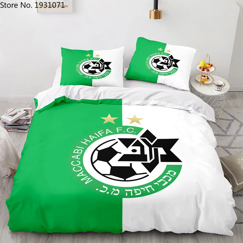 

Maccabi Haifa Bedding Set Anime Duvet Covers Pillowcases Kids Adults Bedclothes Boys Customized Bed Linen (No Sheets)
