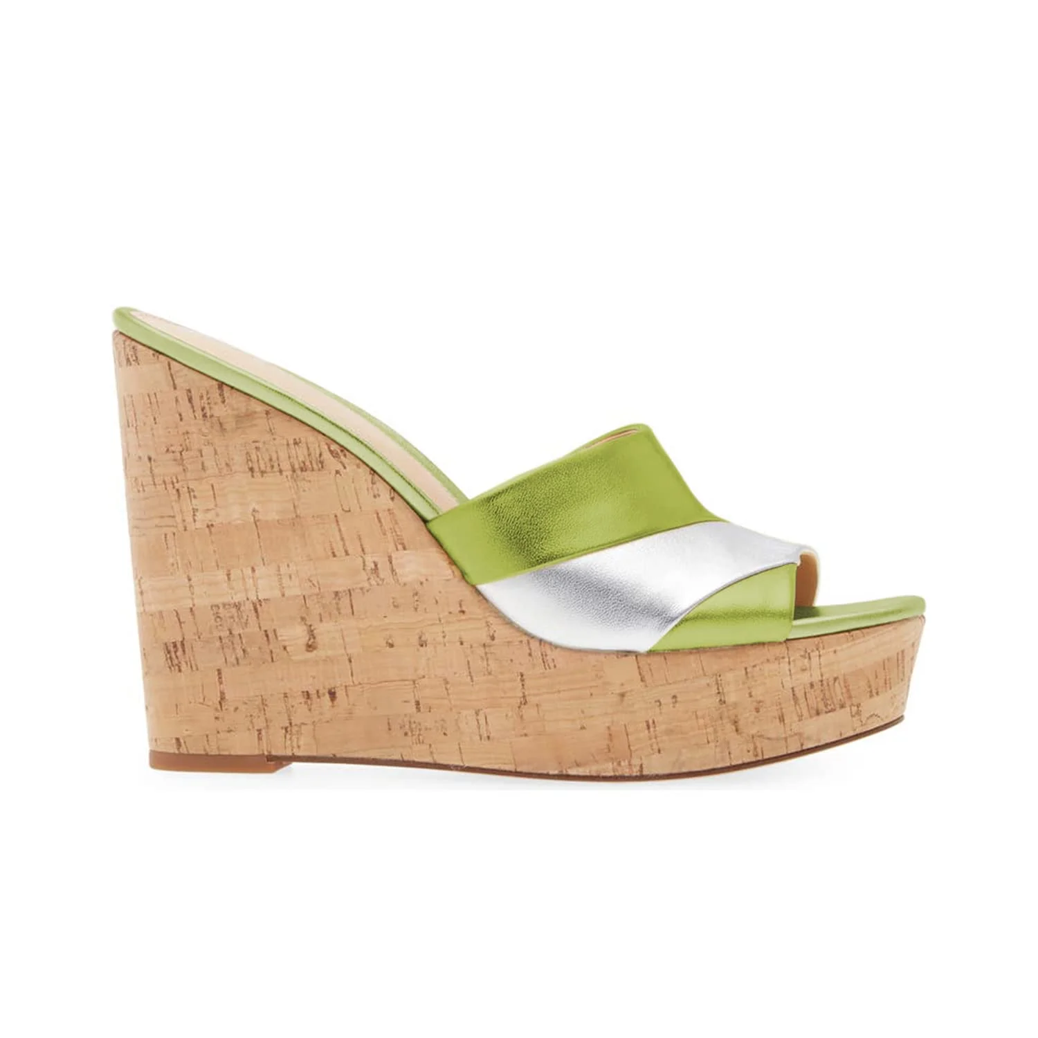 FOWT Wood Wedge High Heels Mixed Color Sippers For Women Mature Elegant Peep Toe Fashion Slide Ladies Sandals Large Size 14 15