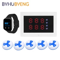 byhubyeng designer buttons customer contact pager waiter wireless calling bell system for restaurant paging catering
