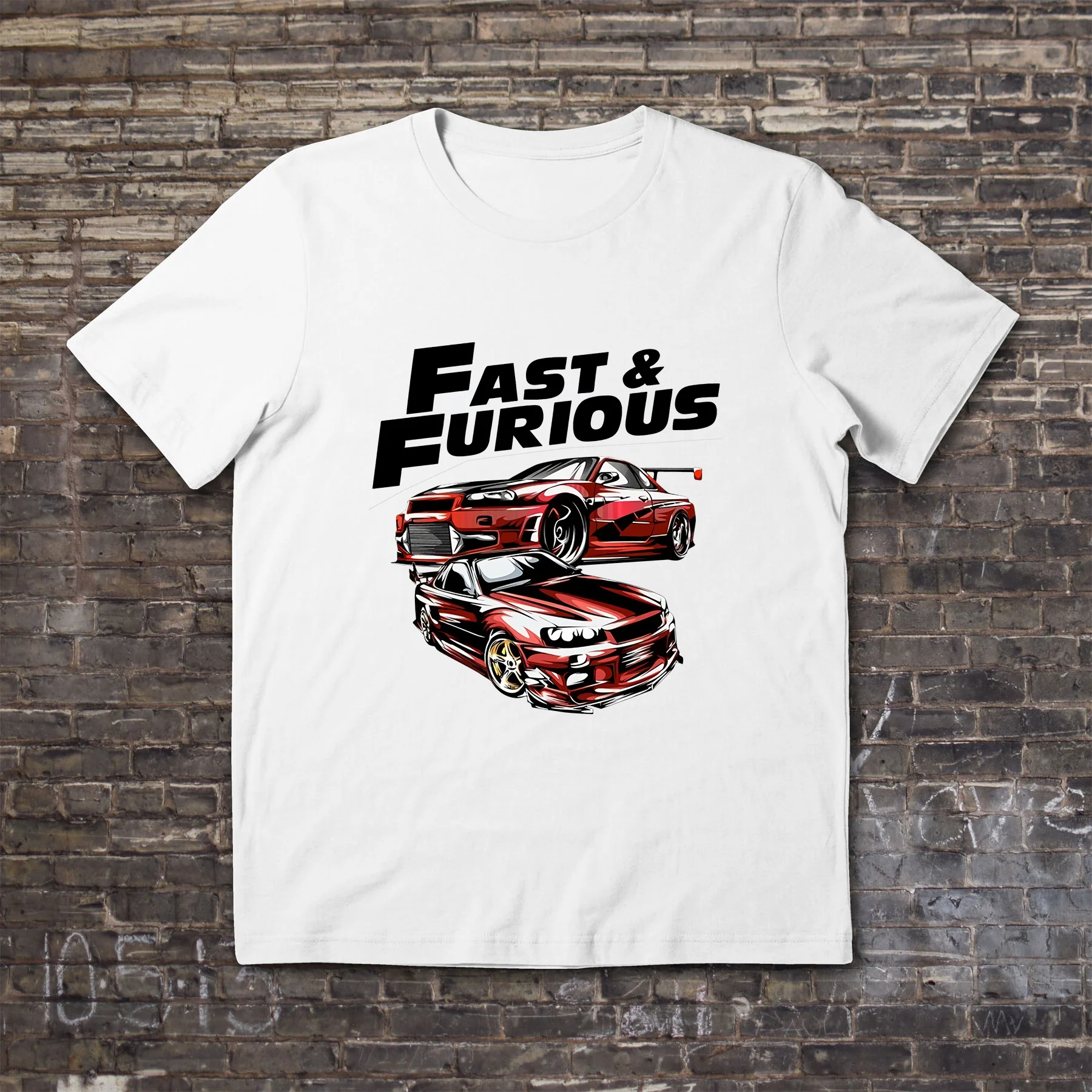 

Amazing Tees Male T Shirt Casual Oversized Fast & Furious American Racing Action Movie Logo T-shirt Men T-shirts Graphic S-3XL