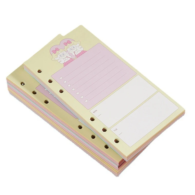 

80 Sheets A6 Refill Papers for A6 Loose-leaf Notebook A6 Binder Planner Journal Diary Thicken Dowling Papers Ruled Pages