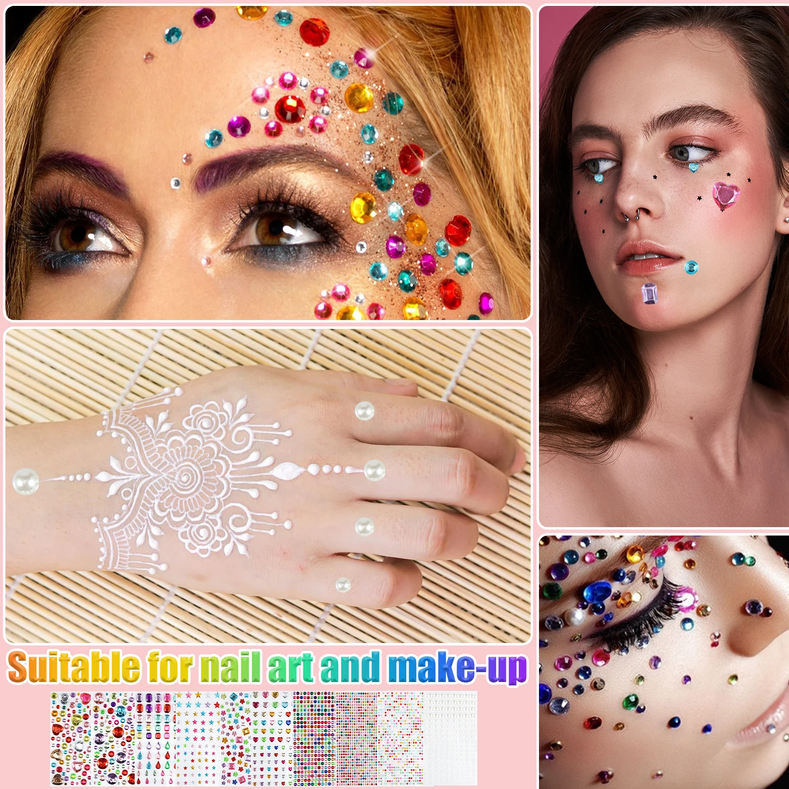 10 листов искусственная фотография разноцветная акриловое сердце звезда