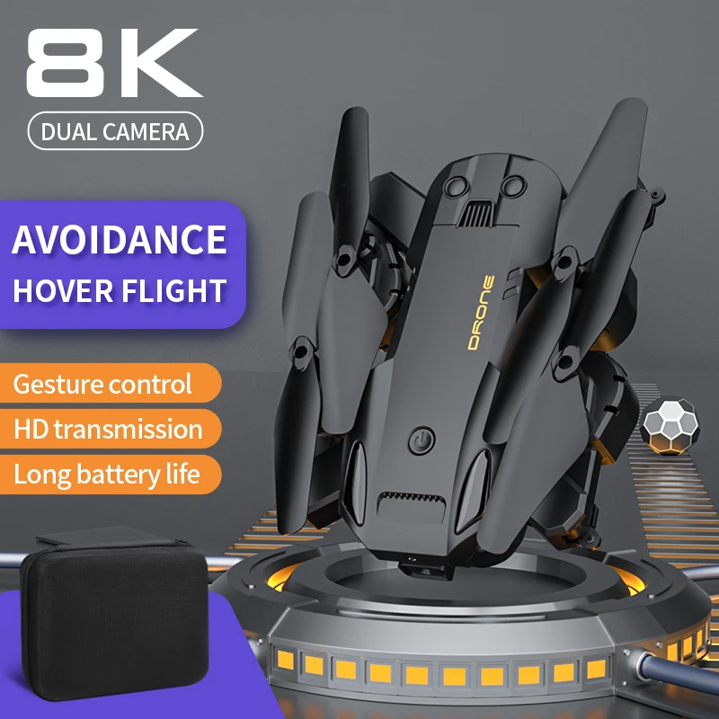 

New Q6 GPS 8K Professional Dual Camera 5G Wifi FPV Obstacle Avoidance Folding Quadcopter Remote Control Distance 1000M Gift Toy