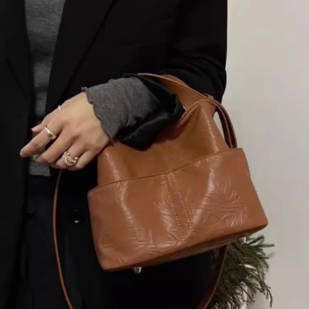 Водонепроницаемые сумки-ведра из искусственной кожи большая вместимость