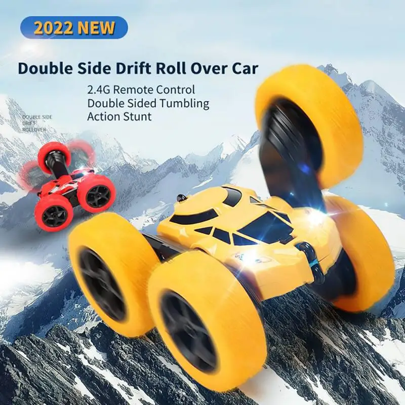 

Remote Control Car Double Sided 360°Rotating 4WD RC Cars With Headlights 2.4GHz Electric Race Stunt Toy Car Rechargeable