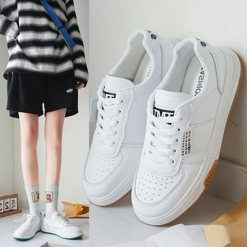 

Women'S Vulcanize Flats Sneakers Summer Breathable Anti-Odor Shoes for Women Microfiber Leather Cross-tied Outdoor Causal Sports