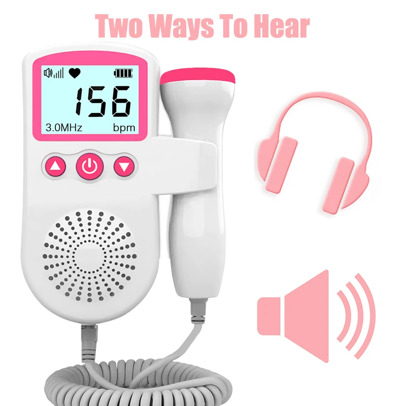 Новый фетальный допплер с ЖК-дисплеем 3 0 МГц детский монитор без радиации