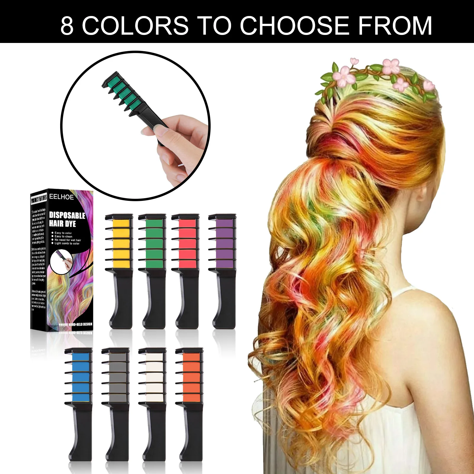 

Disposable Hair Dye Disposable Hand-held Hair Dye Portable Easy Color Change Color Does Not Hurt Hair Hair Dye