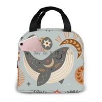 whale moon eye sun cooler lunch box portable insulated lunch bag thermal food picnic lunch bags