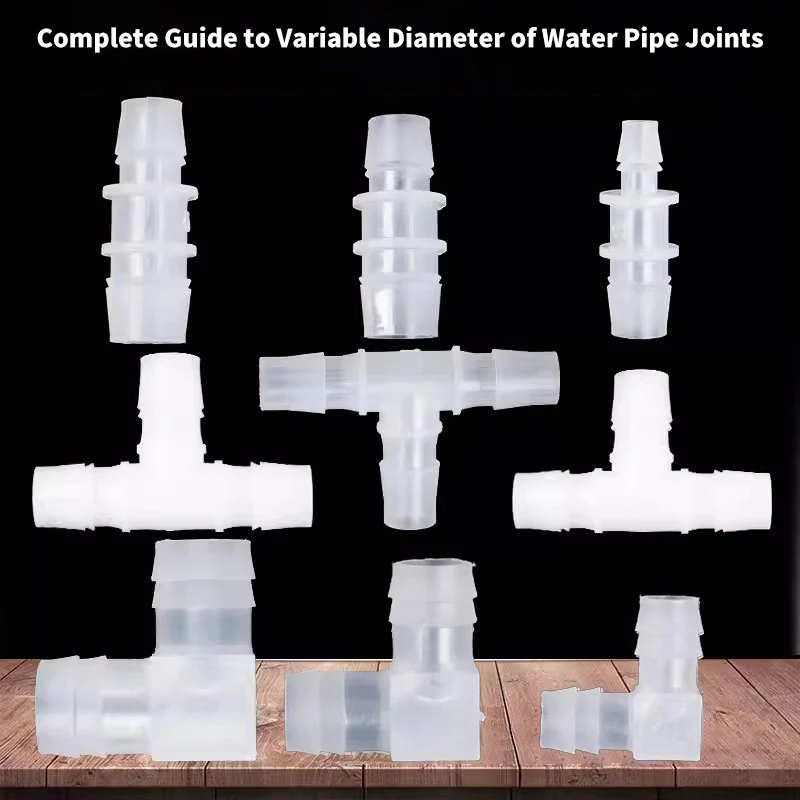 Пластиковые Фитинги Для Водного Шланга 8/12/16 Мм Трехходовая Переходная Головка