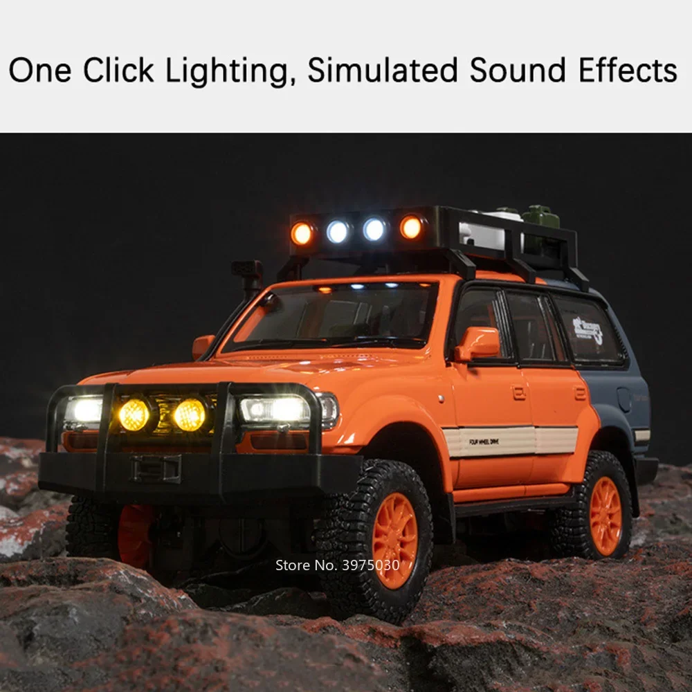 Масштаб 1:24 Toyota Land Cruiser LC80 модель автомобиля игрушечный сплав литой под давлением 6