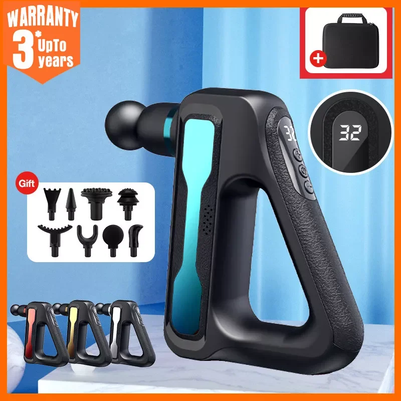 

Массажный пистолет NEW2023, 32 уровня, пистолет для глубокой ткани для спины и шеи, релаксация, облегчение боли в спортивных упражнениях