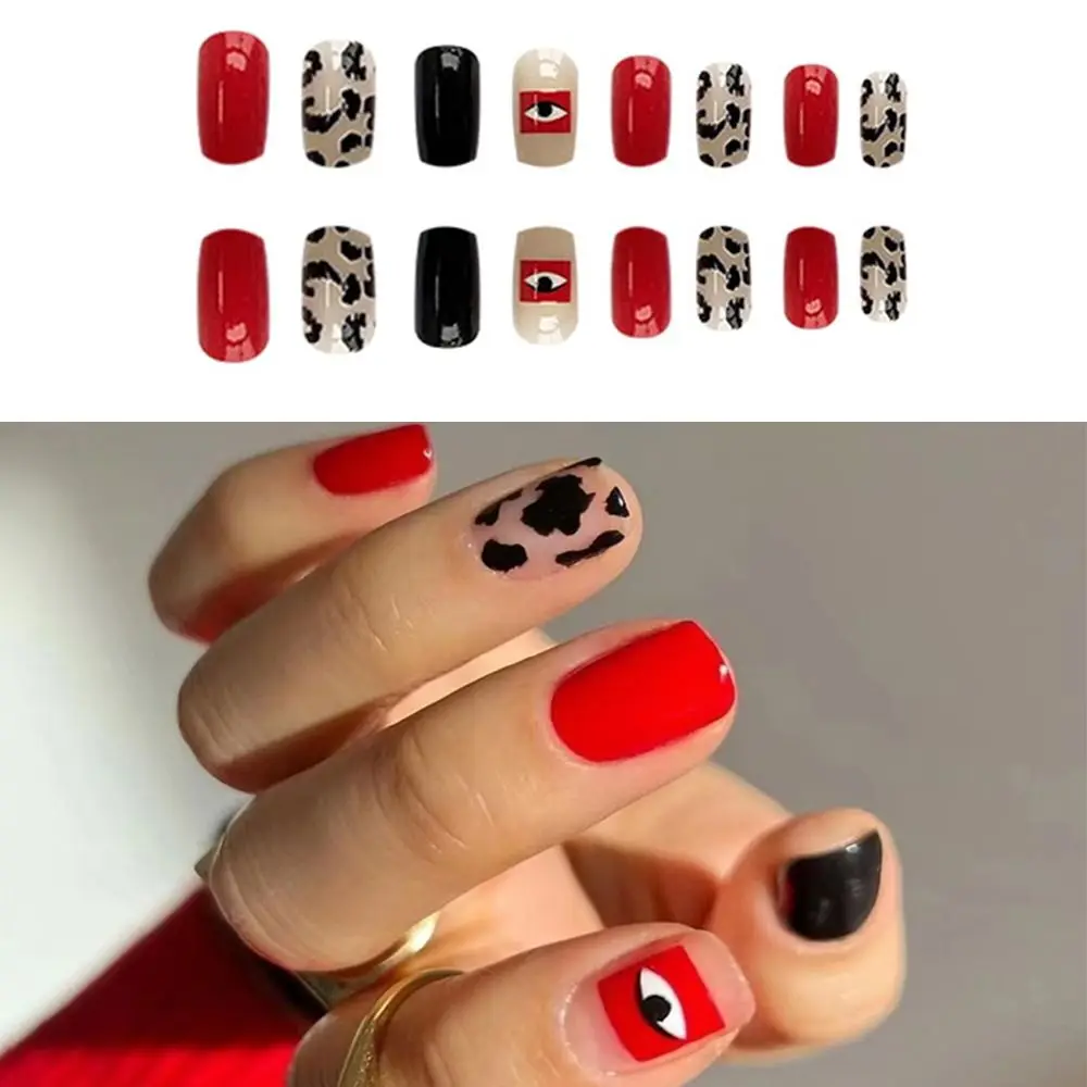 

24 шт., накладные ногти для французского маникюра