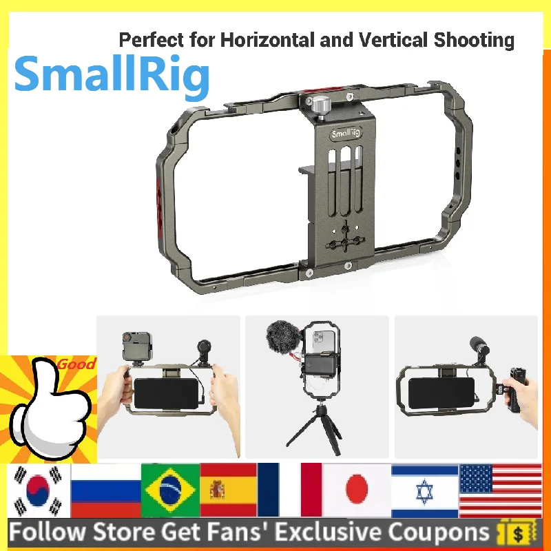 Клетка для смартфона SmallRig Iphone 13 крепление видеосъемки в прямом эфире Крепление