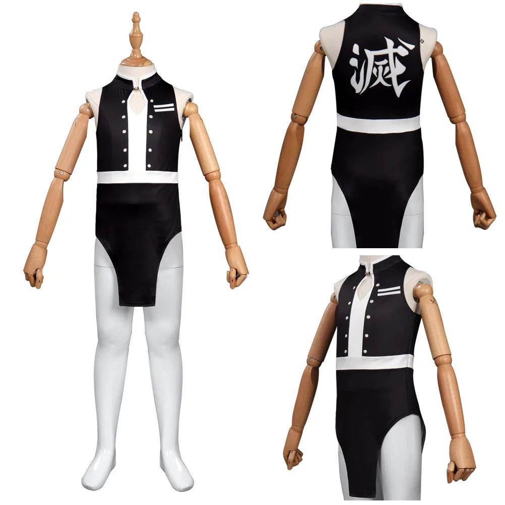 

Детский купальник для девочек, рассекающий демонов, удзуй Тенген, костюм для косплея, комбинезон, одежда для плавания, костюмы для Хэллоуина...