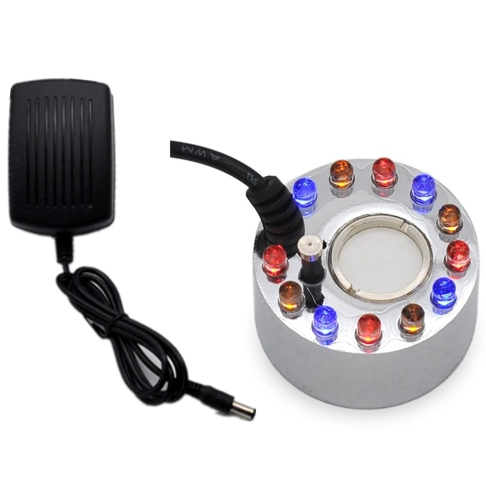 Mini Humidifier Mist Maker Fogger Water Fountain Pond Atomizer Fog with 12 Lights Landscape Decoration UK Plug | Бытовая техника