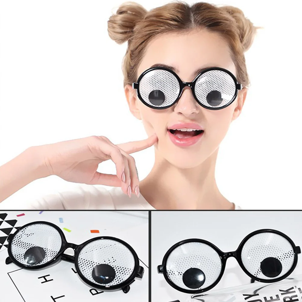 

Novelty Moving Eyeballs Sunglasses Funny Glasses Fancy Dress Eye-catching Party Eyewear Cosplay Costume Accessories