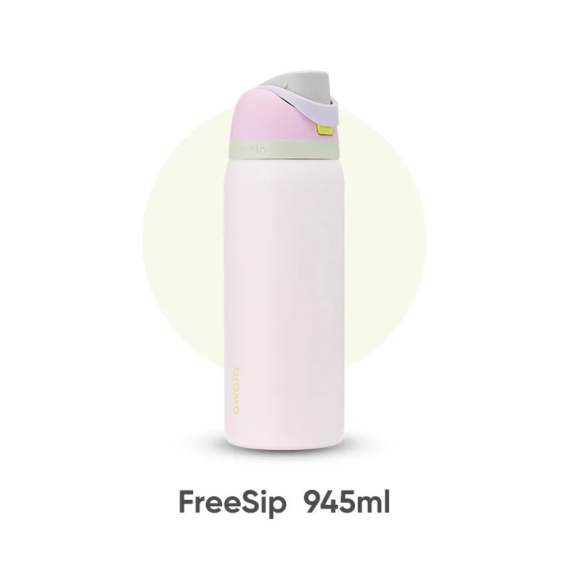    Бутылка Owala FreeSip объемом 32 унции, изолированная, из нержавеющей стали, с встроенной трубочкой, герметичной откидной крышкой, портативная. (art.: 3920dc1f7bae2) - 3920dc1f7bae2
