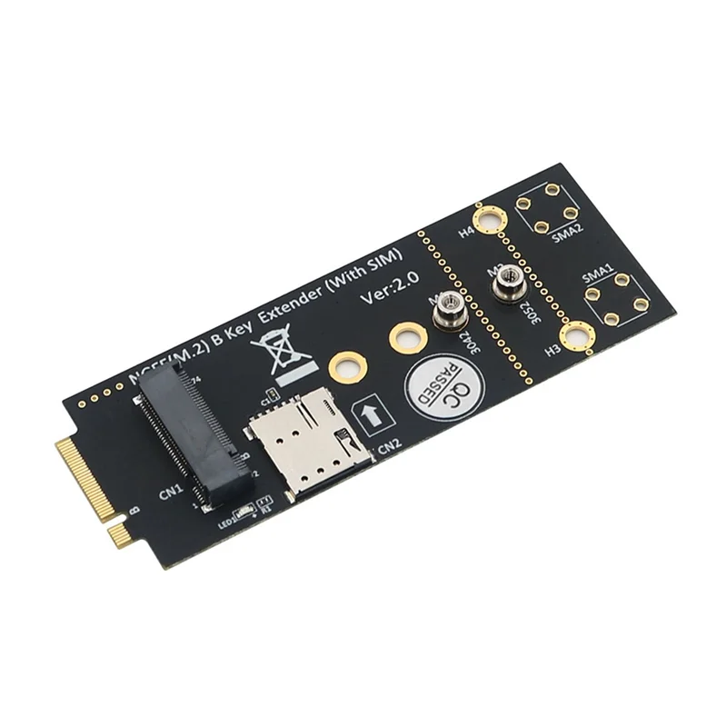 M.2(NGFF) Адаптер для ключа B со слотом SIM-карты 3G/4G/Φ модуля поддерживает NANO SIM-карту и