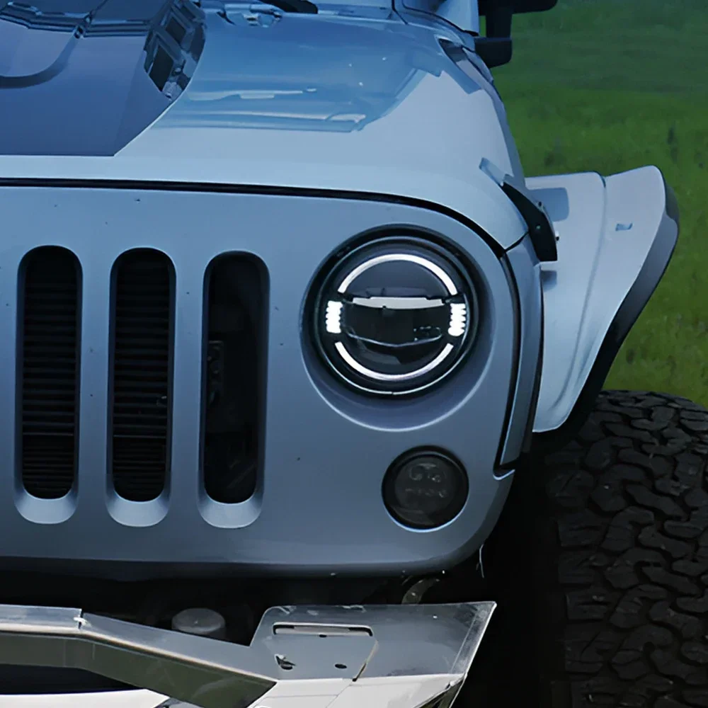 Автомобильные передние фонари Plug and Play для Jeep Wrangler 2007-2017 автоматические