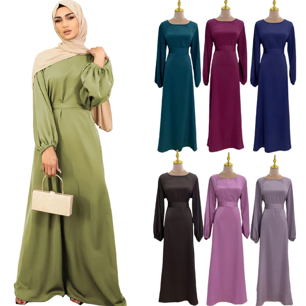 

2023 Eid Mubarak Ramadan Abaya Muslim Women Modest Dress Turkey Arabic Islam Dubai Kaftan Arab Morocco Jalabiya Caftan Robe Gown