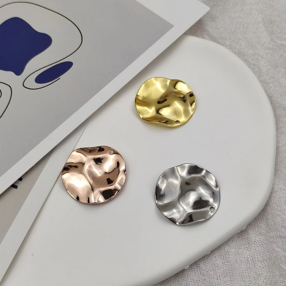 

5Pcs/lot Stainless Steel Geometry Triangle Oval Round Charms Pendant For DIY Fashion Earrings Jewelry Making Finding Accessories