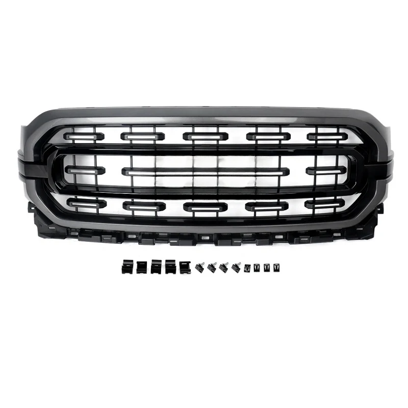 Фото Решетка радиатора XTL Style Carbonized Gray M7 для F-150 2021-2023 №1