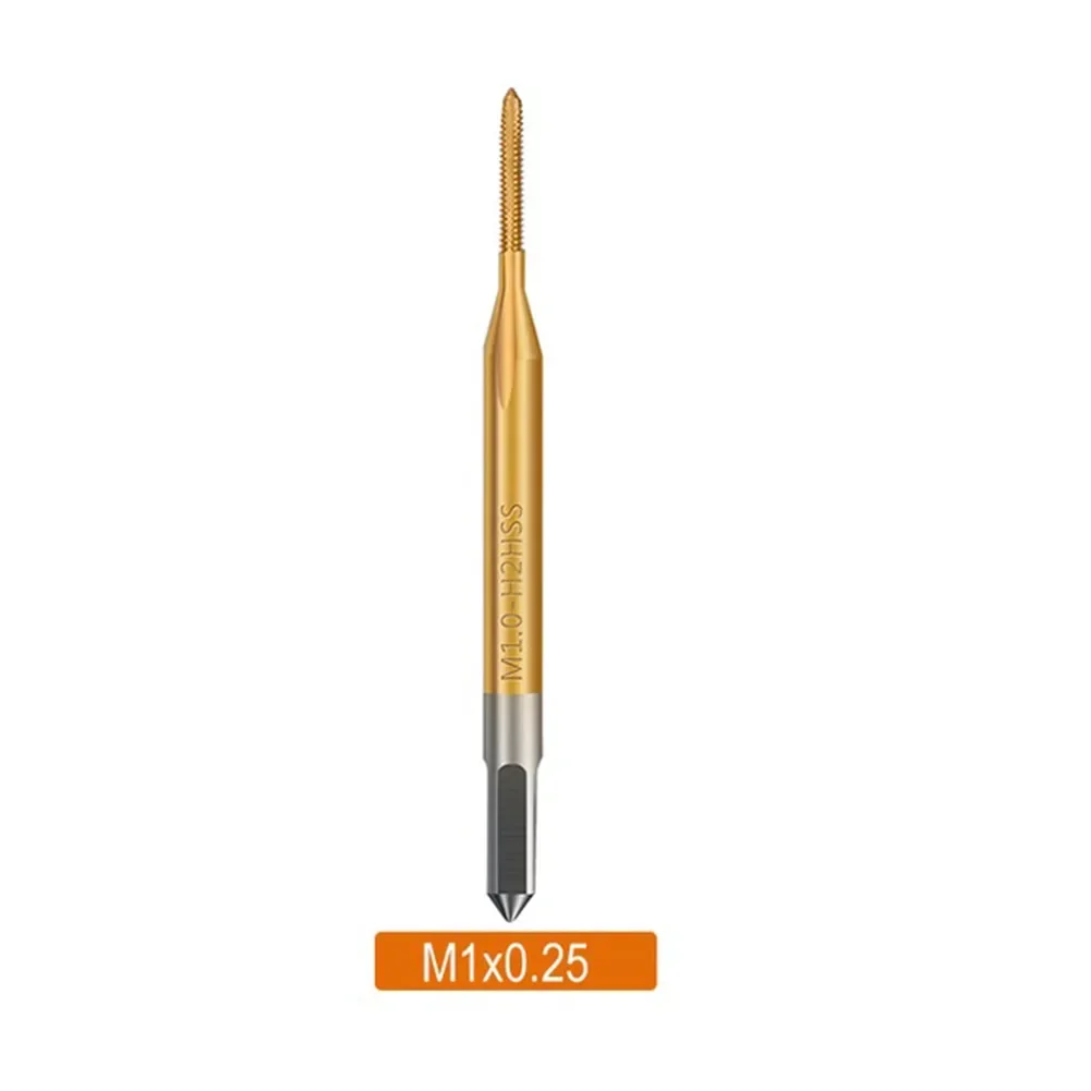 Резьбовой метчик HSS M1 M1.2 M1.4 M 1.6 M1.7 M1.8 Машинный с покрытием Металлический