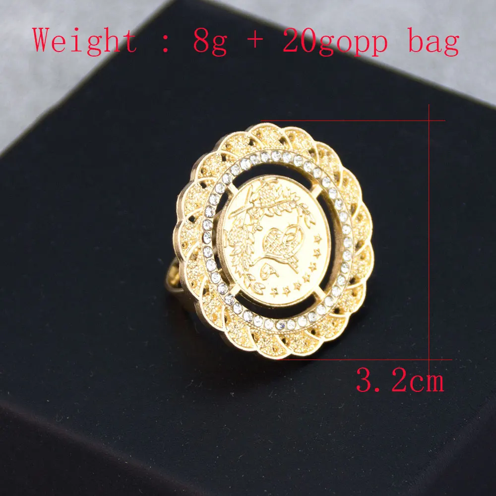 Арабское кольцо для монет женское украшение свободного размера