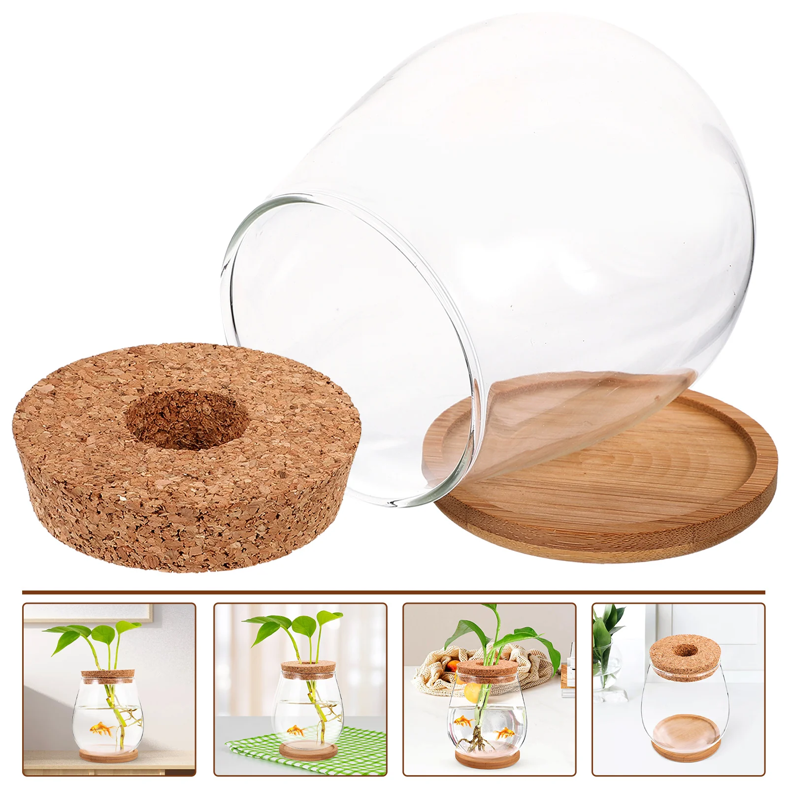 Гидропонная стеклянная ваза микропейзаж бутылка растения террариум контейнеры