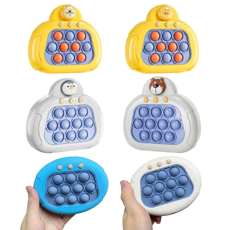 

Красочный игровой автомат Push со звуком и светом Обучающая игрушка Push Bubbles для детей и взрослых Пластиковая игрушка X90C