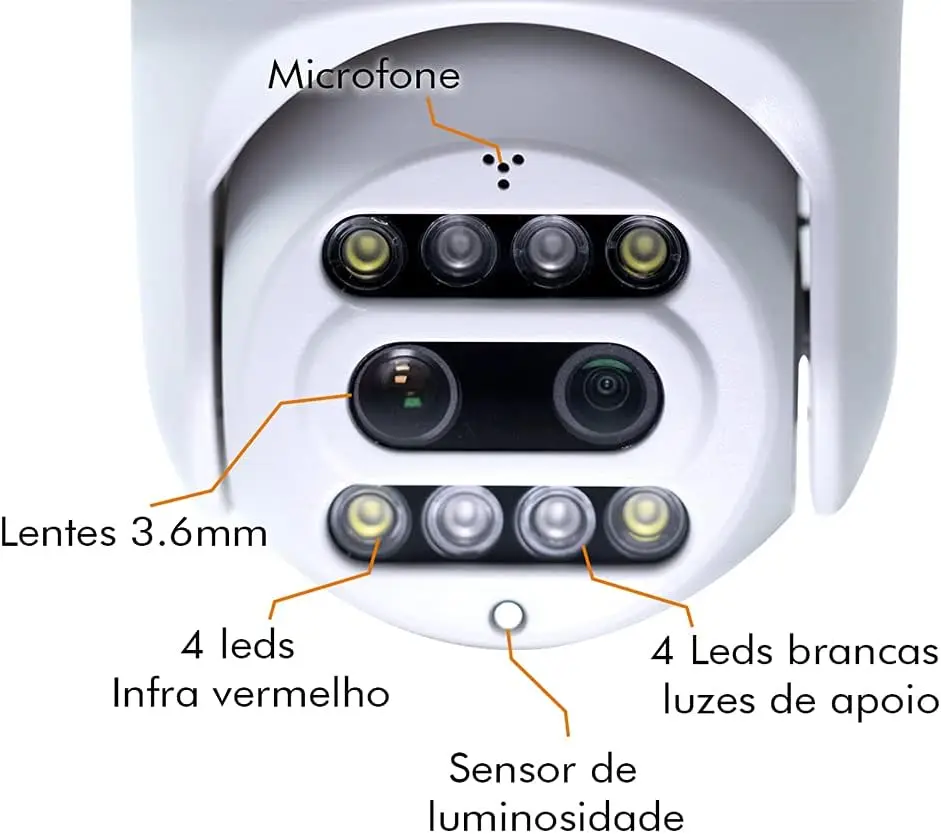 

2023 new Câmera Segurança Antena Externa Full Hd Zoom 10x Prova D'água