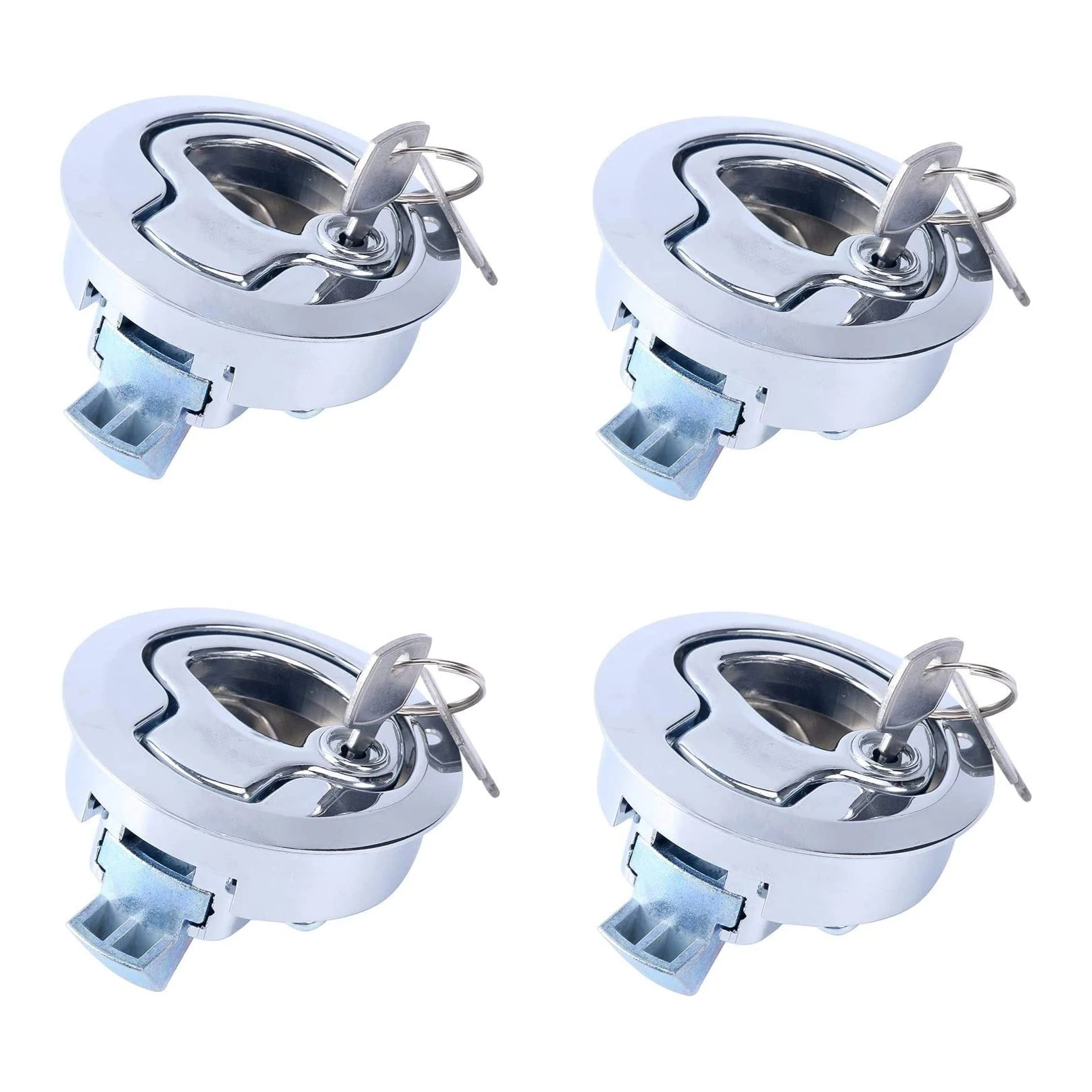 

4 PCS Flush Pull Latch Marine Cam Latch Boat Hatch Lock For Boat Marine Deck Door Locker Hatch Cabinet Hardware